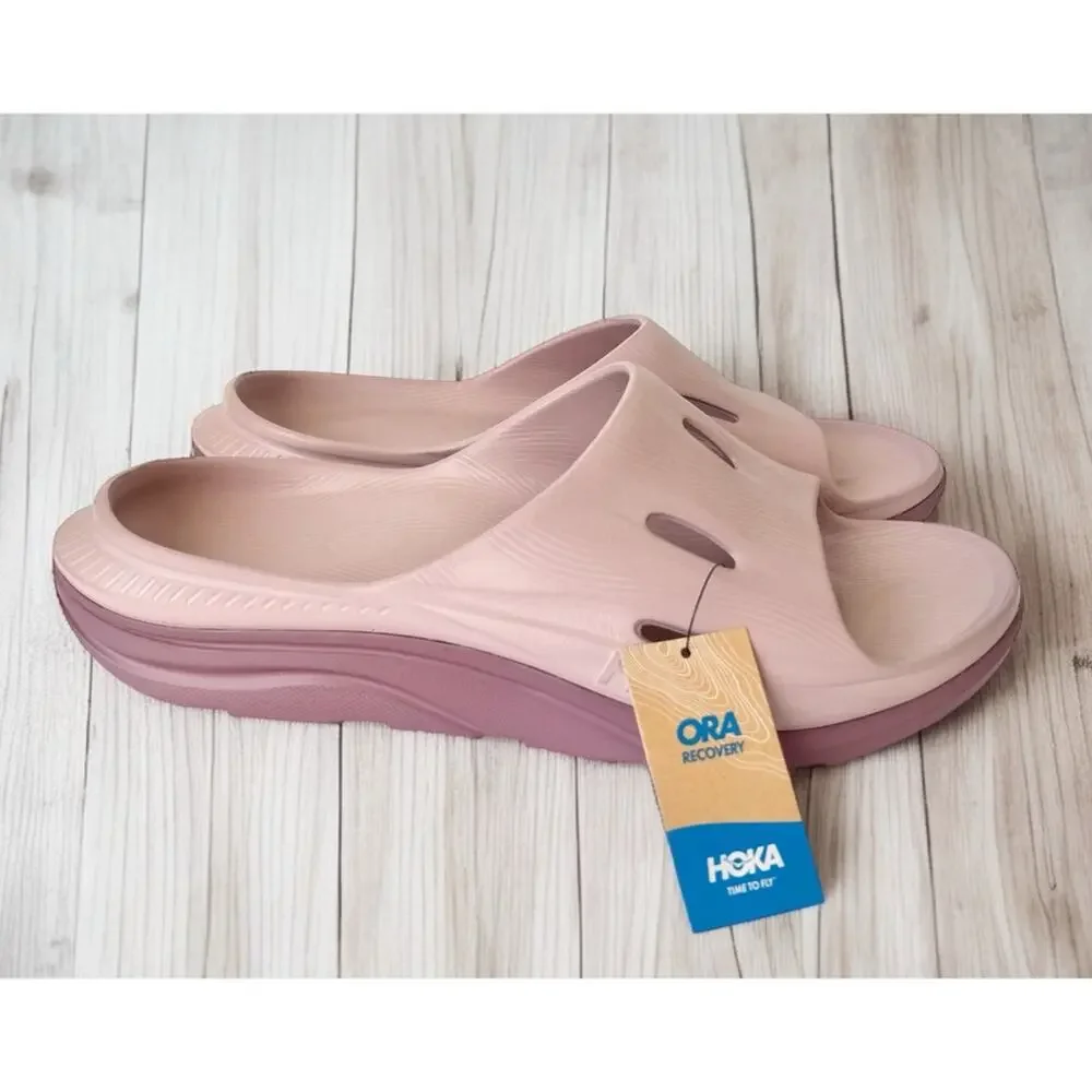 Hoka Ora recovery slide sandals mauve pink 13 NWT